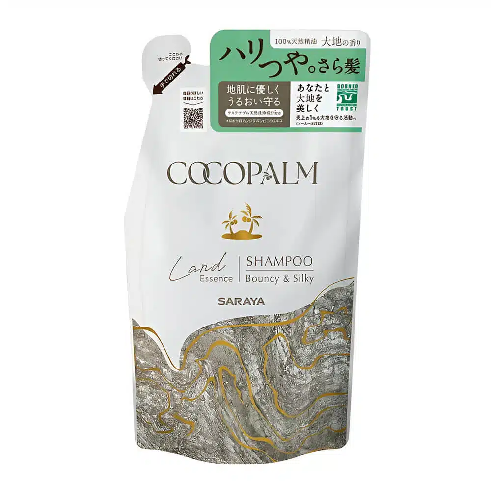 Шампунь Land Essence для оздоровления волос и кожи головы "Cocopalm", 380 мл, наполнитель